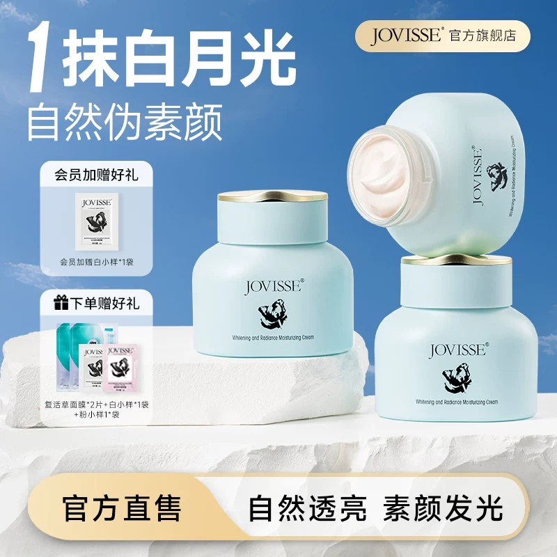 素颜霜散粉美白脸部身体面霜懒人保湿乳液裸妆前学生秋冬季专用女