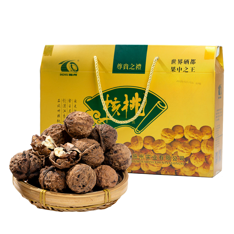施州 天然含硒恩施核桃特产3斤礼盒装年货节送礼品