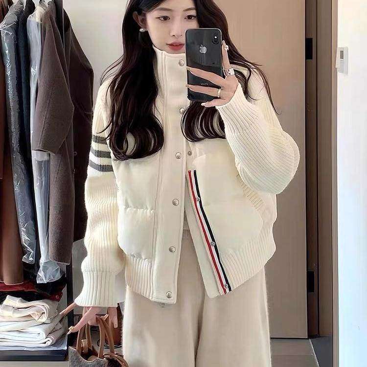 TB轻薄白色休闲棉服女2025秋冬新款短款立领棉衣冬季保暖棉袄外套,个性定制/设计服务/DIY,棉服工装,淘宝优惠券,粉丝福利购,淘宝优惠卷