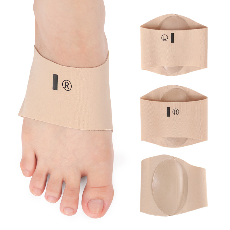 日本topwhit新款硅胶心垫 绷带硅胶弓鞋垫扁平支撑男女鞋垫弓垫