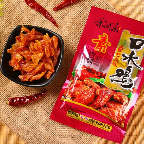素食口水鸡童年怀旧零食品辣条