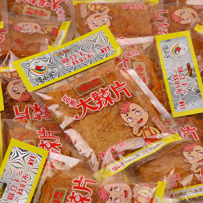 傻小子大辣片老式手撕辣条小零食