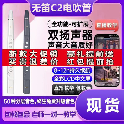 电子吹管乐器大全无笛C2电吹管
