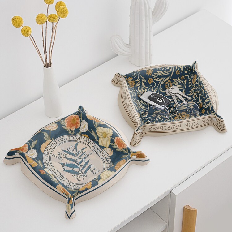 美式田园茶几收纳盒简约易打理