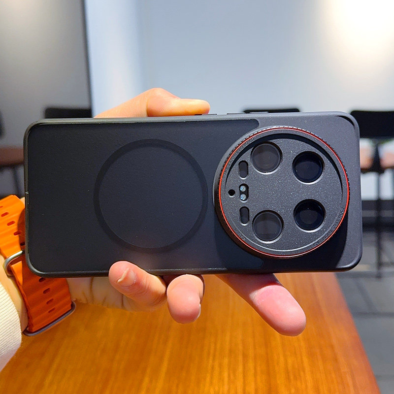 适用小米14ultra手机壳简约磨砂透明MI14ULTRA保护套全包防摔高档14ultra肤感壳创意徕卡红圈镜头磁吸充电