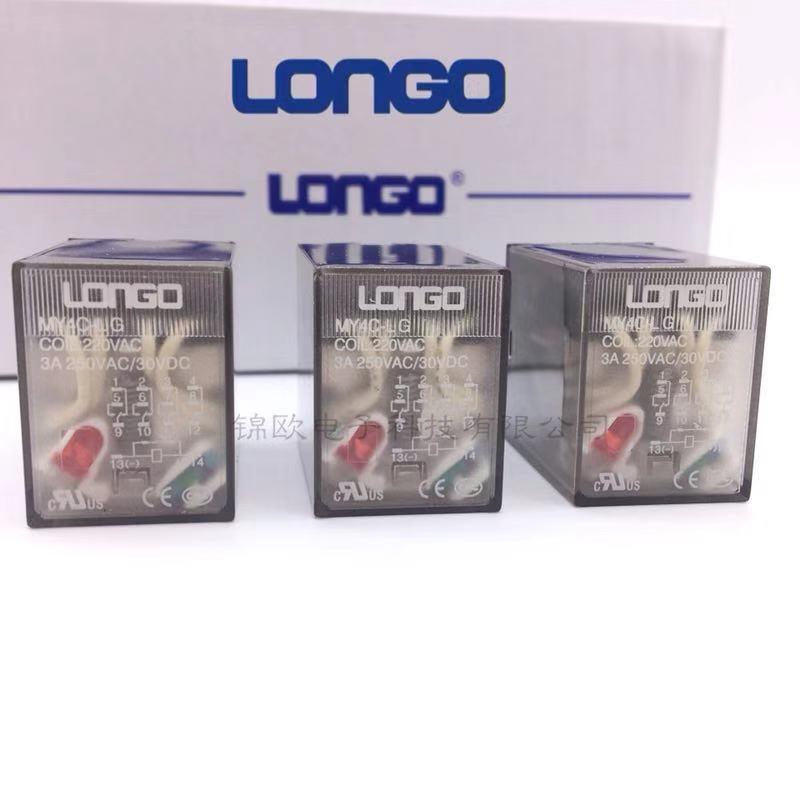 乐工中间继电器MY4C-LG AC220V DC24V 代替MY4NJ HH54P JZX-22F