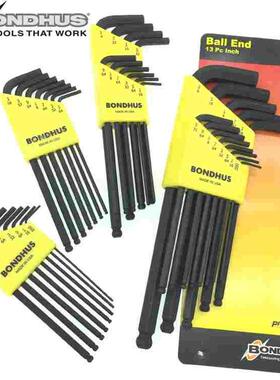 美国波顿内六角扳手10937 进口英制加长球头扳手10945 2 38 10936