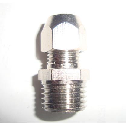 外丝直通卡套接头 卡铜管接头 锁母接头1分Φ6Φ8Φ10