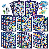 Cute Card Tong Universe, Planets, galaxies, solar system puzzle stickers, children's handmade creative gift decorative stickers thumbnail 2