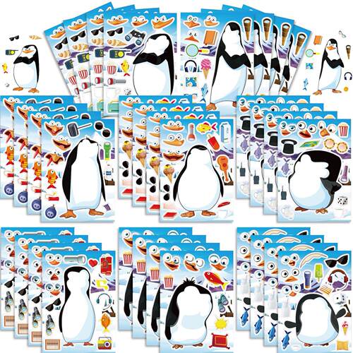 冬季高地企鹅penguin拼图贴纸