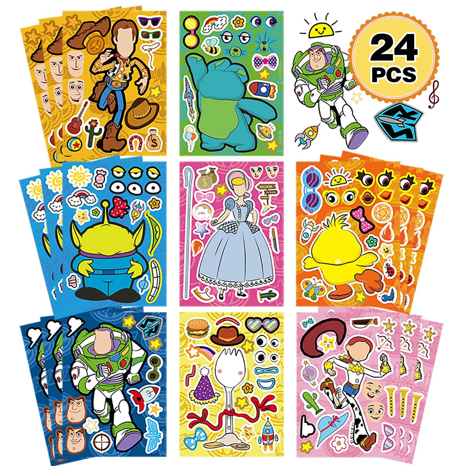 玩具总动员电影系列拼图贴纸卡通手绘图案脸部装饰DIY儿童益智贴,文具电教/文化用品/商务用品,贴纸/立体贴纸,淘宝优惠券,粉丝福利购,淘宝优惠卷