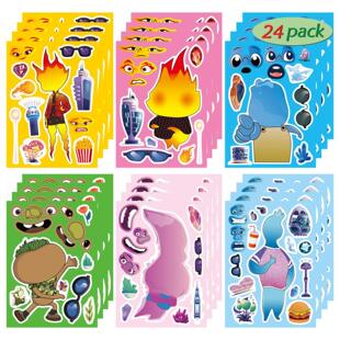 疯狂元素城Elemental拼图贴纸冰火人电影周边卡通人物儿童DIY贴画