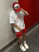 YUANQ不甘于平庸美式 重磅短袖 小领口宽松复古休闲T恤小众情侣上衣