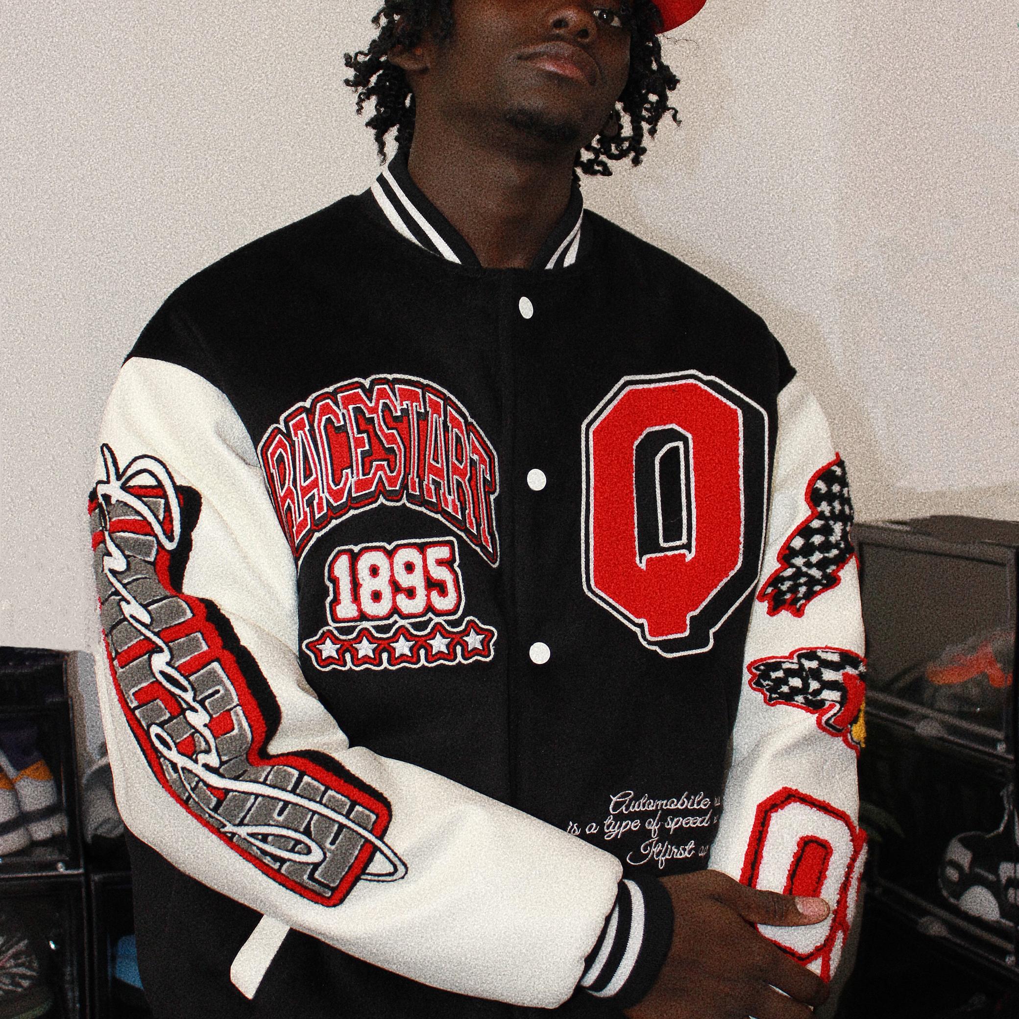 国潮原创夹克棒球服美式复古小众