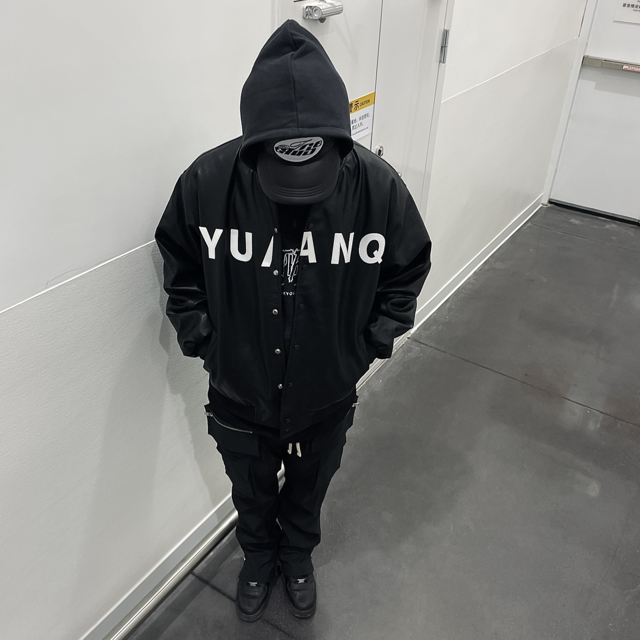 棒球服棒球服YUANQ全皮夹克国潮