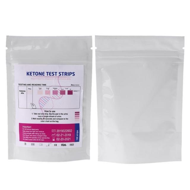 1 Set 100pcs URS-1K Test Strips Ketone Reagent Testing Urine