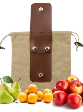 Leather and Canvas Bush craft Bag, Canvas Foraging Pouch for