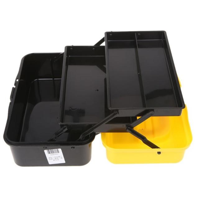 3 Layer Folding Tool Storage Box Portable Hardware Toolbox M