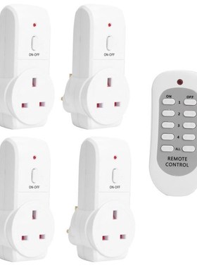 4pcs UK Plug Lightness and Portability No Space Occupy Home