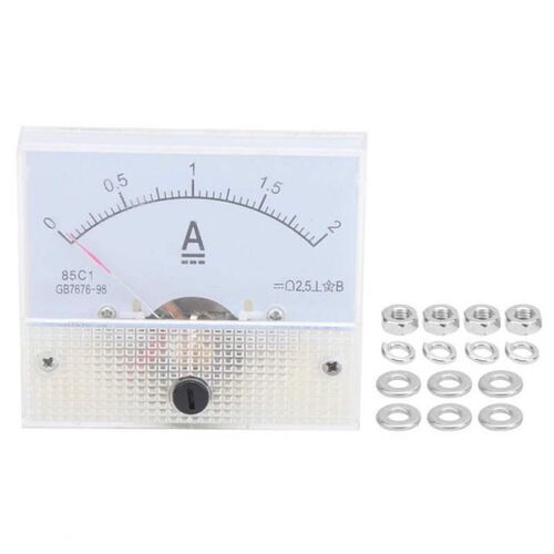 85C1 0-2A/3A Pointer Type Ammeter DC Current Meter Panel Amm