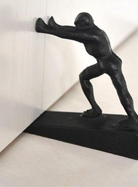 Vintage Cast Iron Animal Door Stop Wedge Doorstop by Comfify