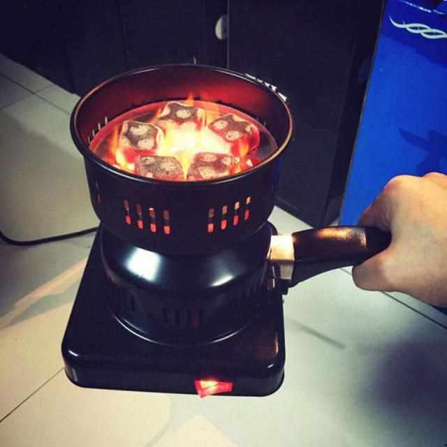 1pc  Electronic Black Charcoal Stove Hot Plate Coal Burner C