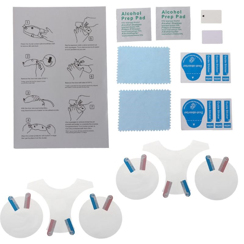 2 Set Cluster Scratch Cluster Screen Protection Film Protect