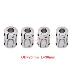 Hot4pcs/lot D25L30 CNC Motor Jaw Shaft Coupler clamp Flexibl