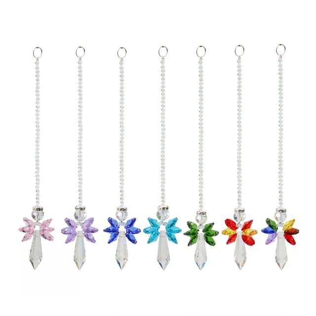Crystal Sun Catchers Angel Hanging Pendant Home Garden Car M