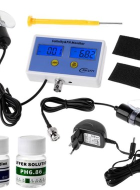2in1 Digital Salinity & PH Meter Water Quality Monitor Test