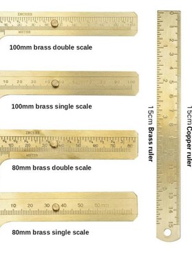 Handnote Retro Brass Ruler High Quality Mini Brass Caliper P