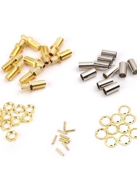 10pcs SMA Female Nut Bulkhead Crimp RF Connector 适用于 RG58