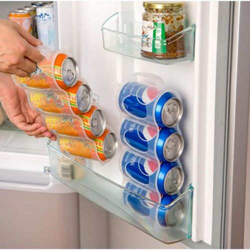 1PC Transparent Drink Bottle Fridge Organizer Portable Fridg