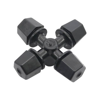 Black Cross Fog Nozzle Mist Sprayer Head Agriculture Greenho