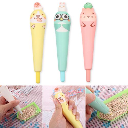 Cartoon Squeeze Pinch Point Drill Pen for DIY Diamond Painti