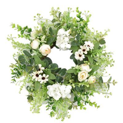 Artificial Eucalyptus Hydrangea Wreath Spring Summer Wreath