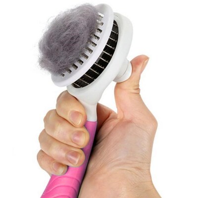 Self Cleaning Pet Dog Comb Hair Remover Pet Hair Shedding Co