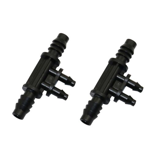 8/11mm To 4/7mm Barbed Cross Double Head Garden Water Connec