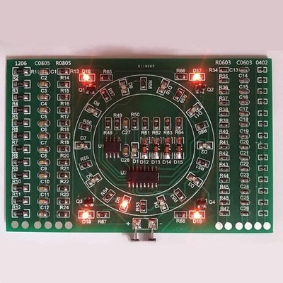 SMD Flashing LED Components Soldering Practice Board Skill E