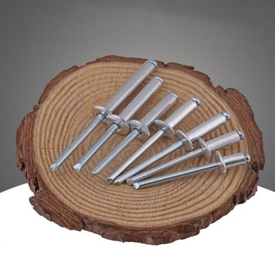 2.4/3.2/4/5mm Aluminium Open End Blind Rivets Set Dome Head