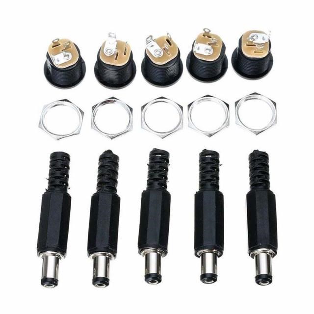 Hot Sale 20pcs/Set 12V 3A Plastic Male Plugs + Female Socket