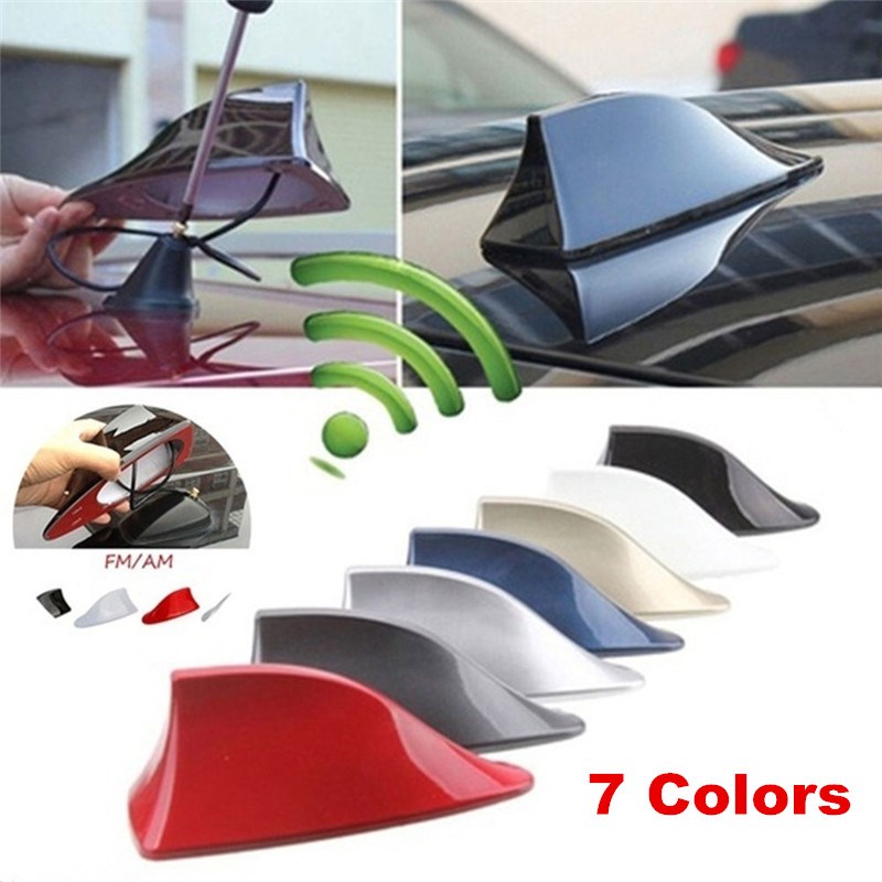 Universal Shark Fin Roof Car Antenna Radio FM/AM Decor Signa