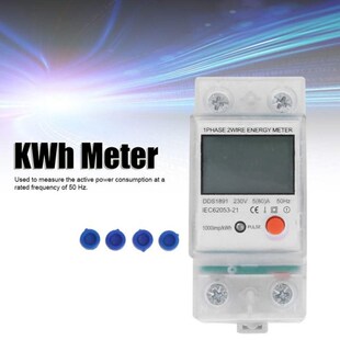 DDS1891 Single Phase Electric Meter 2P DIN-Rail Power Energy