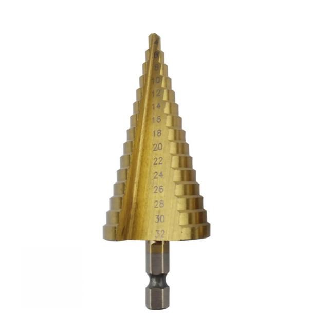 1Pcs High speed steel 4241 4-32 mm Spiral Grooved Hex shank