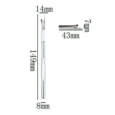 Metal seam ripper 5-piece set with replacement blade aluminu