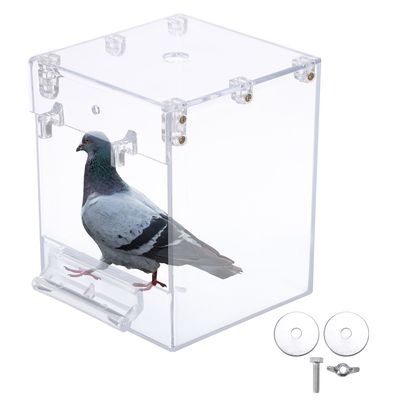 Large Bird Shower Cage Bird Bath Cage Transparent Plastic Bi