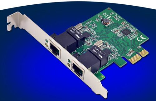 10/100/1000Mbps PCIe x1 Dual Port Gigabit Ethernet Network C