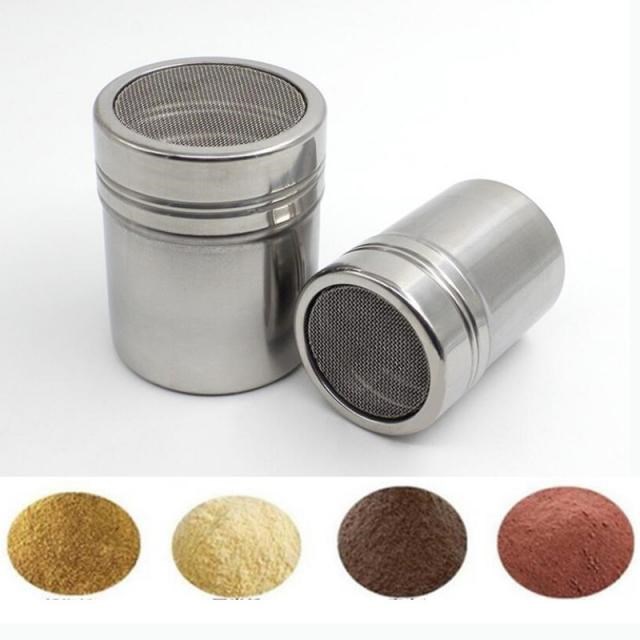 HOT Stainless Steel Chocolate Shaker Cocoa Flour Icing Sugar