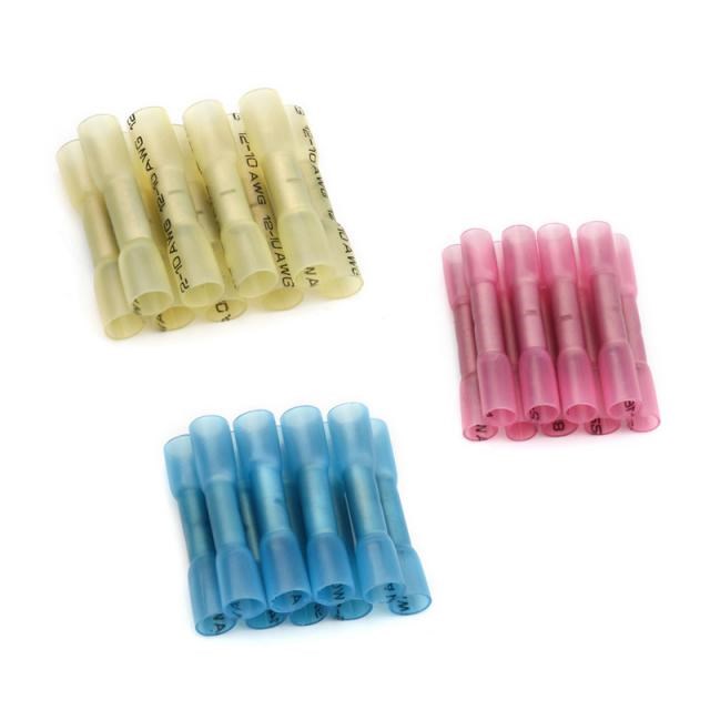 20Pcs Insulated Heat Shrink Butt Terminals Electrical Splice