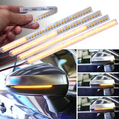 1 Pcs Car Rearview Mirror Indicator Lamp Streamer Strip Flow